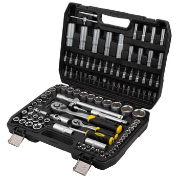 Набор инструментов (насадок торцевых и бит 1/4", 1/2") 110шт CrV mid SIGMA (6003771)