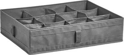 Organizer tekstylny do szafy Zeller Szary 44x34x11 cm (4003368146041)