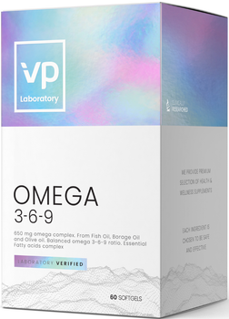 Харчова добавка VP Laboratory Omega 3-6-9 60 капсул (5060255351147)