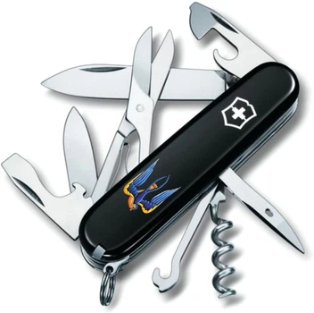 Нож Victorinox Climber Ukraine Черный (Vx13703.3_T1230u)
