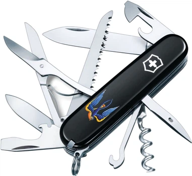 Нож Victorinox Huntsman Ukraine Черный (Vx13713.3_T1230u)
