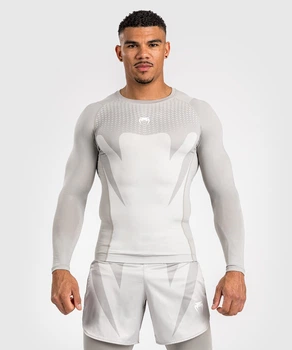 Рашгард з довгим рукавом Venum Attack Longsleeve Rashguard Greige (VENUM-05209-642-XXL)
