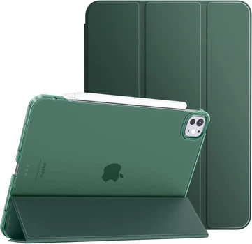 Чохол для планшета BeCover Tri Fold Hard для Apple iPad Pro 11" M4 2024 Dark Green (BC_711727)