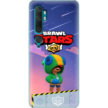 Силіконовий Чохол з Картинкою для Xiaomi Mi Note 10 Pro Принт (Бравл Старс Леон, Brawl Stars Leon) (038537-ysm025)