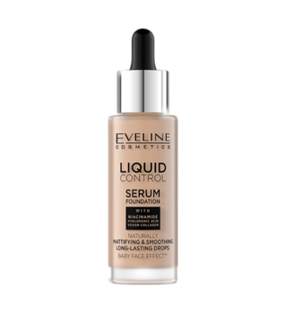 Основа тональна Іноваційна рідка EVELINЕ LIQUID CONTROL LIGHT NATURAL BEIGE 32 мл. 035