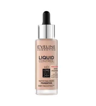 Основа тональна Іноваційна рідка EVELINE LIQUID CONTROL IVORY BEIGE NIACYNAMID N 003 32 мл. 8541