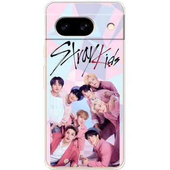 Силиконовый Чехол с Картинкой для Google Pixel 8A Принт (Stray Kids Boy Band, Стрей Кидс) (56551-ysm027)