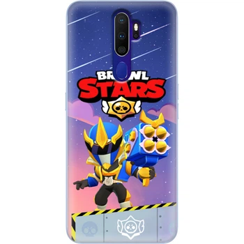 Силиконовый Чехол с Картинкой для OPPO A5 2020 Принт (Бравл Старс Брок, Brawl Stars Brock) (38519-ysm022)