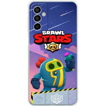 Силиконовый Чехол с Картинкой для Samsung Galaxy M13 (M135) Принт (Бравл Старс Спайк, Brawl Stars Spike) (44955-ysm023)
