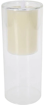 Свічка LED в склі Home & Styling Collection 10 x 25 см Cream (8720573273664)