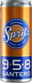 Коктейль ігристий винний Santero Spritz Ready To Drink 958 0.25 л 8.5% (8004385037936)