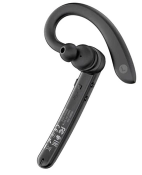 Удобная безпроводная универсальная компактная гарнитура Bluetooth Hoco S19 Metal Gray с микрофоном