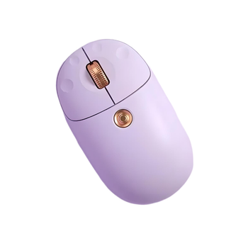 Мышь BOW MD198L с беспроводным подключением Bluetooth и USB 2.4G, аккумулятором, 1600DPI, lilac purple