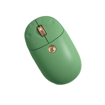 Мышь BOW MD198L с беспроводным подключением Bluetooth и USB 2.4G, аккумулятором, 1600DPI, leaf green
