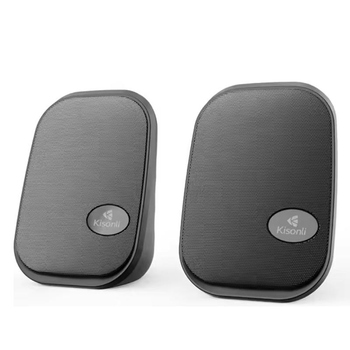 Компьютерная акустика колонка для пк и ноутбука Kisonli KS-09 |6 Вт, AUX, USB| Черный