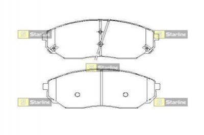 Гальмівні колодки STARLINE BD S448 583023ED00, 583023ED01, 583023EE00