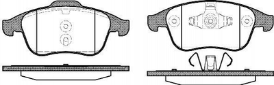 Тормозные колодки WOKING P1250300 Renault Grand Scenic, Laguna, Scenic, Latitude, Megane, Clio 410600011R, 410607585R