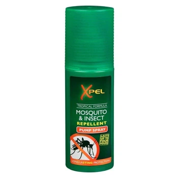 Спрей от комаров с натуральным репеллентом Xpel Tropical Formula Mosquito & Insect Repellent Pump Spray 120 мл