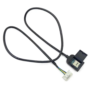 Кабель - адаптер RCA на 20pin для подключения 4G слота SIM-карты к автомагнитоле / магнитоле Android, черный "P" (88786652)