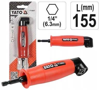 Кутовий магнітний бітотримач YATO 1/4" (2962700032966)