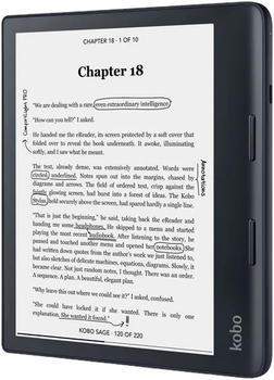 Електронна книга Kobo Sage 32GB Black (N778-KU-BK-K-EP)