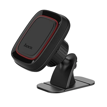 Автомобильный держатель автодержатель HOCO CA24 Lotto series magnetic automotive center adsorbed holder Black (6957531065593)