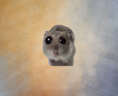 Килимок для мишки Сумний хомяк | Sad hamster