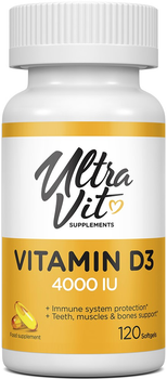 Suplement diety Ultra Vit Vitamin D3 4000 IU 120 kapsułek (5060730361234)