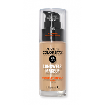 Тональный крем REVLON COLORSTAY MAKEUP (FOR COMBINATION/OILY SKIN) - 180 SAND BEIGE-30мл.