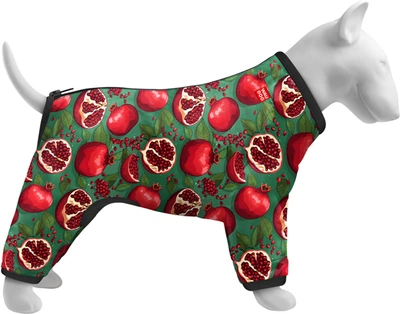 Ветровка для собак WAUDOG Clothes рисунок "Гранаты" S32, В 47-50 см, С 35-38 см (389-4052collar)