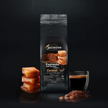 Кава мелена Jacoffee Espresso Карамель 225 г