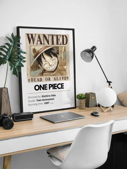 ​Постер аніме Ван Піс у рамці / Плакат One Piece / Монкі Д. Луффі