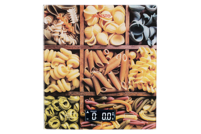 Ваги Ardesto кухонні Pasta, 5кг, AAAx2 в комплекті, скло, багатокольоровий (SCK-893PASTA)