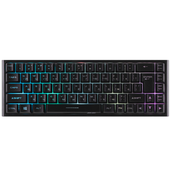 Клавіатура мембранна 2E GAMING KG360 68key, USB-A/WL, EN/UA/RU, RGB, чорний (2E-KG360UBK)