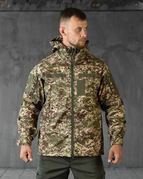 Тактическая демисезонная куртка SoftShell 2XL хищник (85653)