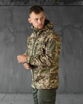 Тактична демісезонна куртка SoftShell M хижак (85653)