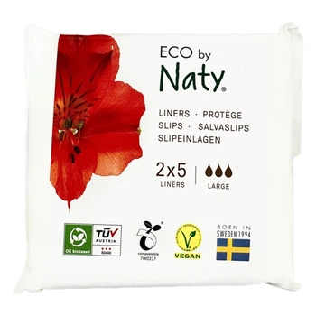 Ежедневные гигиенические прокладки Eco by Naty extra (большие) 3 капли 10 шт 40185