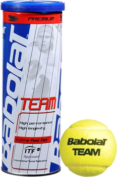 Набір тенісних м'ячів Babolat Team 3 шт Жовтий (3324921223667)