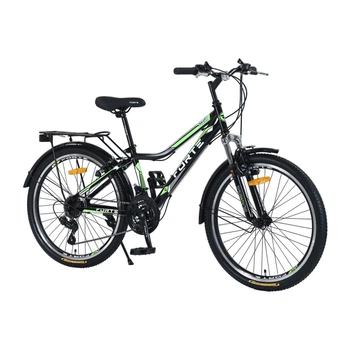 Велосипед Forte Stark 24"/24" чорно-зелений