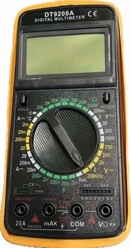 Цифровой мультиметр цифровой тестер с дисплеем Digital Multimeter DT9208A