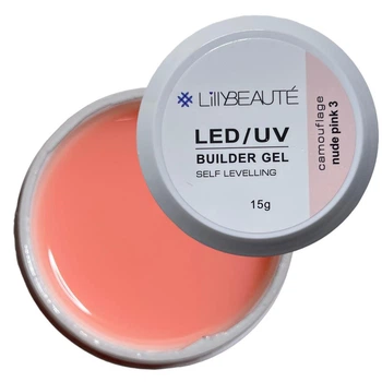 Гель для наращивания ногтей Lilly Beaute Builder Gel Nude Pink №03 15г