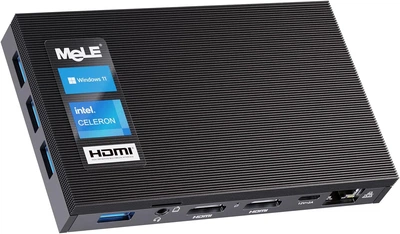 Мини ПК MeLE Quieter 3Q Intel Celeron N5105 RAM 8GB SSD 128GB Windows 11