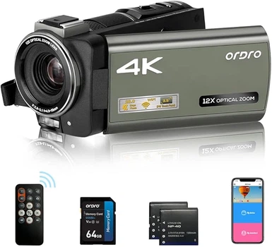Видеокамера Ordro HDR-AX65 Черно-Серая Б/В g3