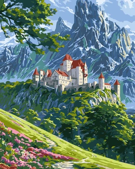 Картина по номерам 40×50 см Kontur. Замок в горах DS0610