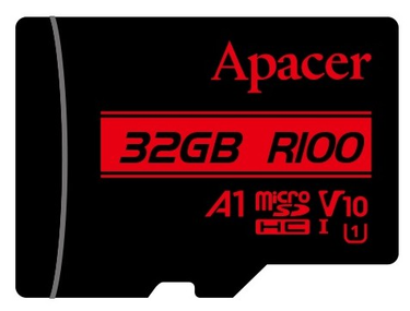 Карта пам'ятi Apacer microSDHC 32GB U1 V10 A1 R100 without adapter (100/10 MB/s)