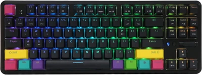 Ігрова клавіатура Epomaker Ajazz K870T / Механічна / Blue Switch / RGB підсвітка / UKR / Black Б/В