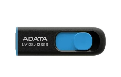 Флешка USB 3.2 128Gb ADATA UV128 Black/Blue (AUV128-128G-RBE)