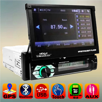 Автомагнітола 7" 1din GPS Bluetooth USB Pion-SВ 7150G