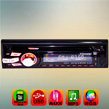 Автомагнітола 1din USB AUX Sd MMC знімна панель DVD 3201