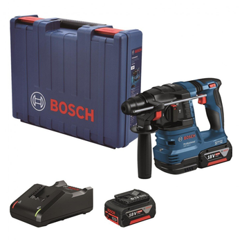 Перфоратор Bosch GBH 185-LI, 18В, SDS-Plus, 1.9Дж, бесщеточный, 2х4.0Ah (0.611.924.021)[58587]